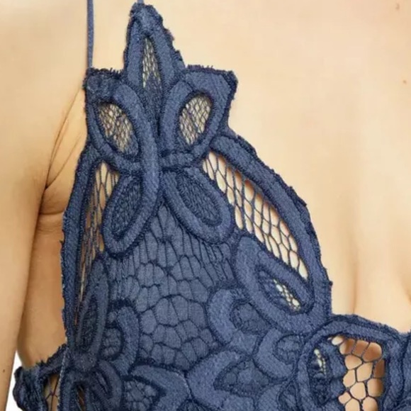 Adella NEW with tags Free People blue combo Strappy tie dye sundress small - Picture 14 of 14